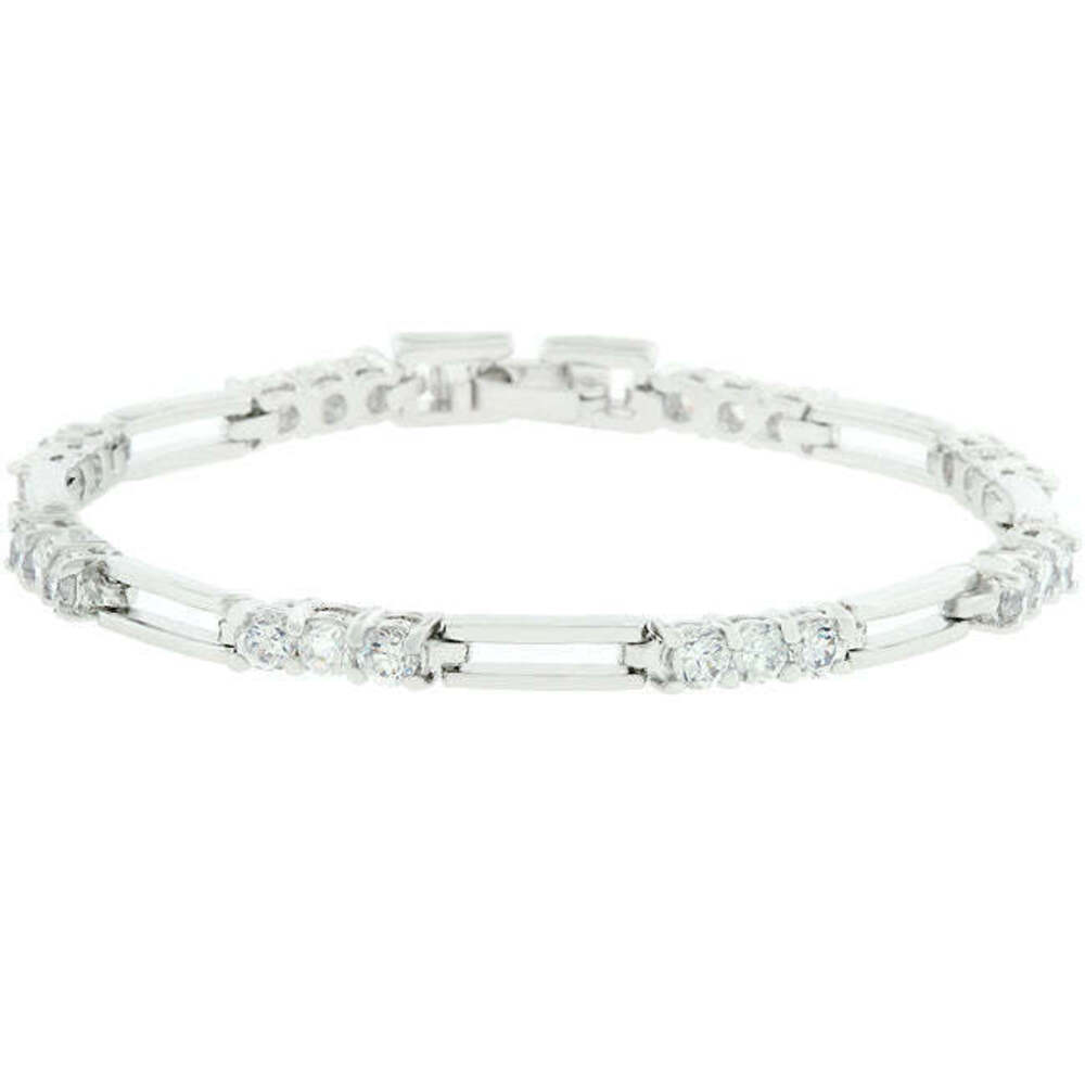 Princess Cubic Zirconia Tennis Bracelet